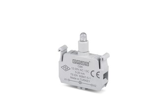 Yedek LED'li 12-30V AC/DC Kırmızı Sinyal Blok